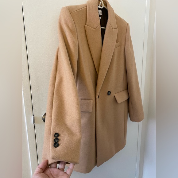 Wool blend camel coat - MANGO sz M - Picture 5 of 8